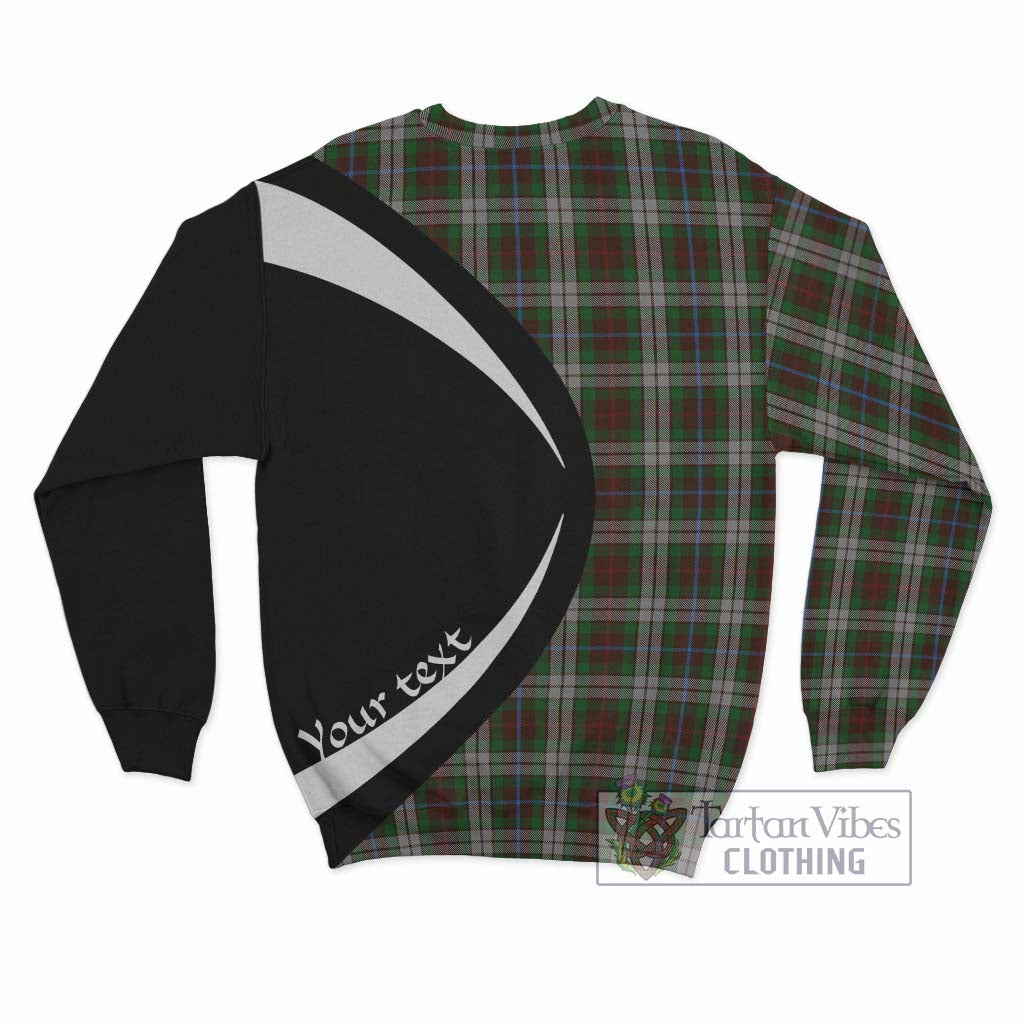 Fraser Hunting Dress Tartan Sweatshirt with Family Crest Circle Style - Tartan Vibes Clothing