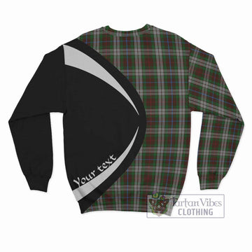 Fraser Hunting Dress Tartan Sweatshirt with Family Crest Circle Style