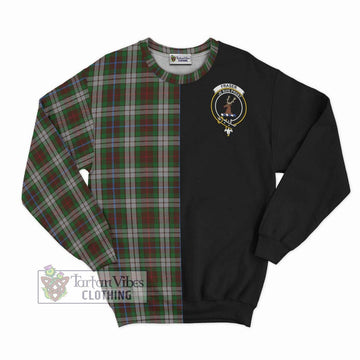 Fraser Hunting Dress Tartan Sweatshirt with Family Crest and Half Of Me Style