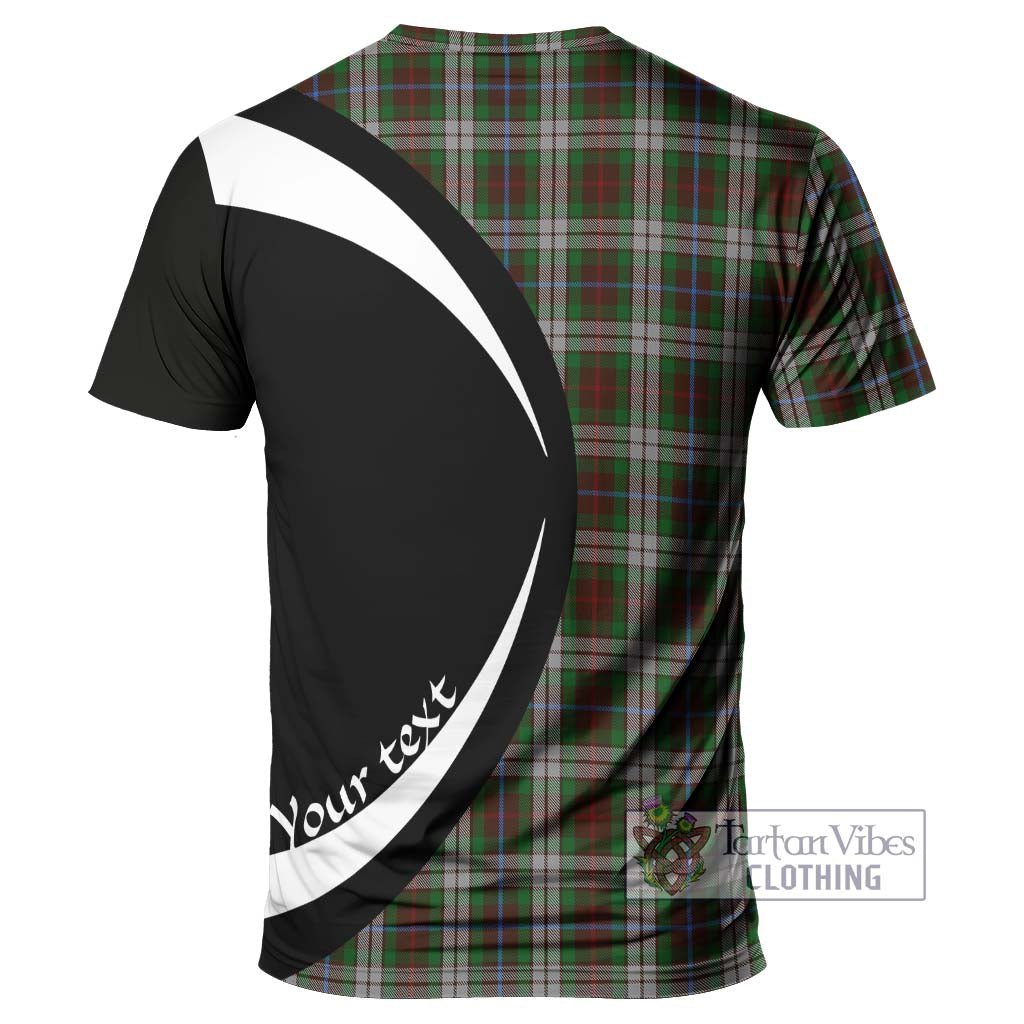 Tartan Vibes Clothing Fraser Hunting Dress Tartan T-Shirt with Family Crest Circle Style