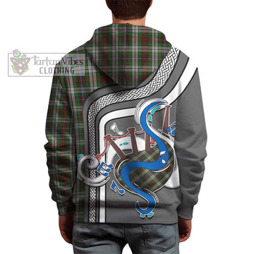 Fraser Hunting Dress Tartan Hoodie with Epic Bagpipe Style