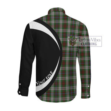 Fraser Hunting Dress Tartan Long Sleeve Button Up with Family Crest Circle Style