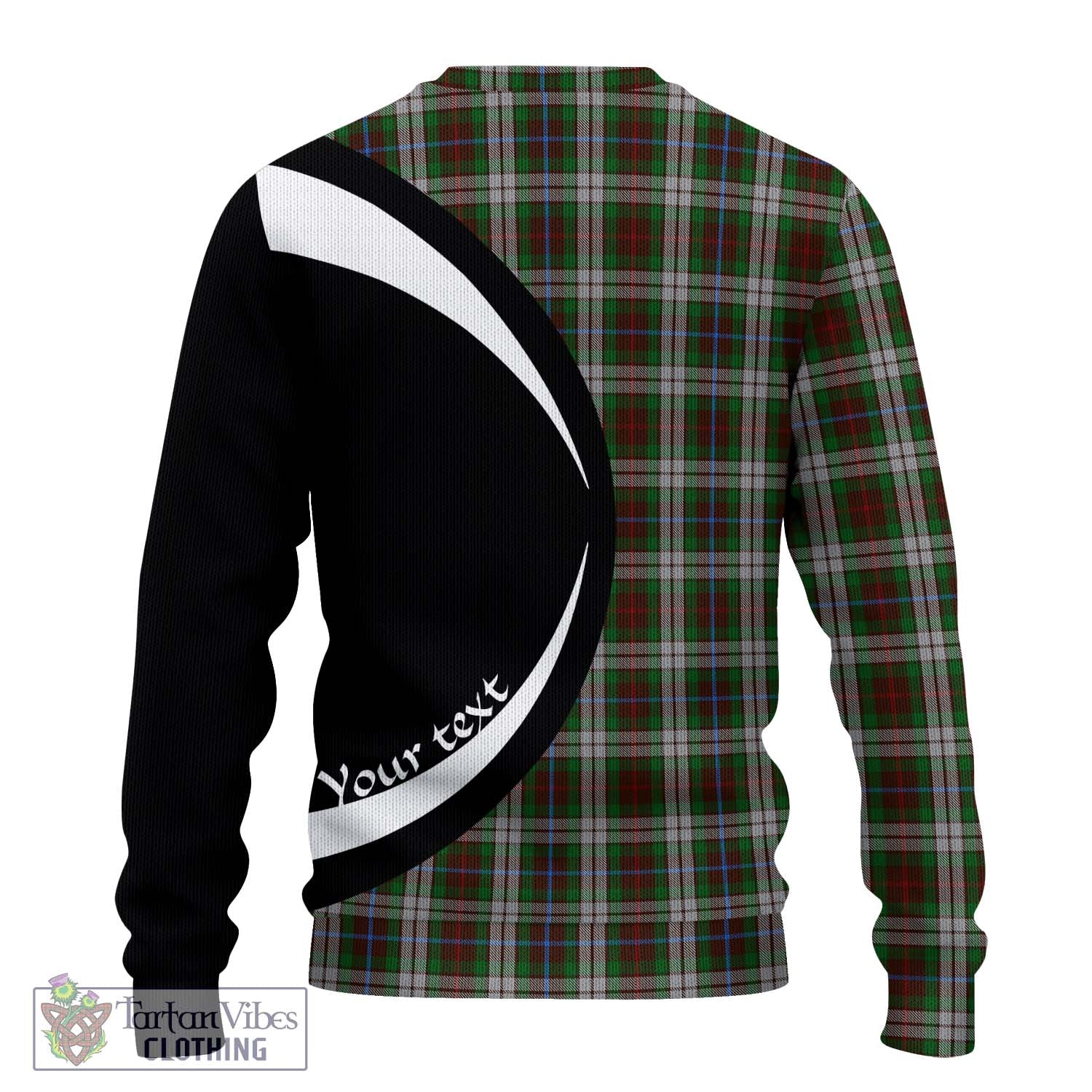 Fraser Hunting Dress Tartan Ugly Sweater with Family Crest Circle Style - Tartan Vibes Clothing