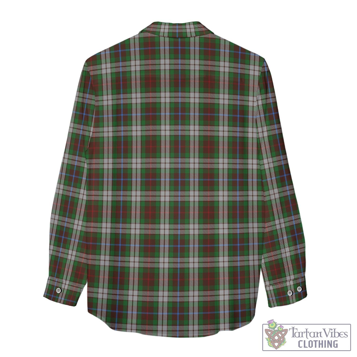 Tartan Vibes Clothing Fraser Hunting Dress Tartan Womens Casual Shirt with Family Crest