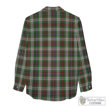 Fraser Hunting Dress Tartan Women's Casual Shirt with Family Crest