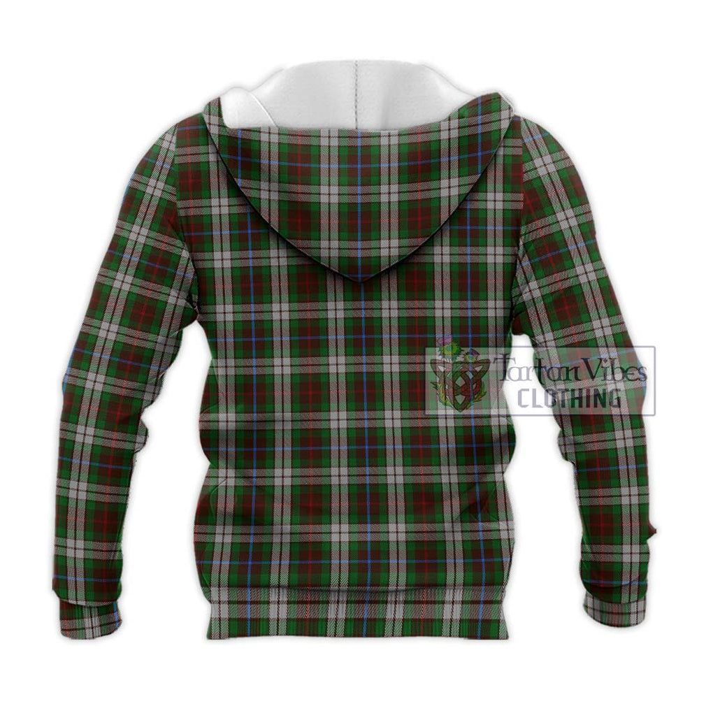 Fraser Hunting Dress Tartan Knitted Hoodie with Family Crest DNA In Me Style - Tartanvibesclothing Shop