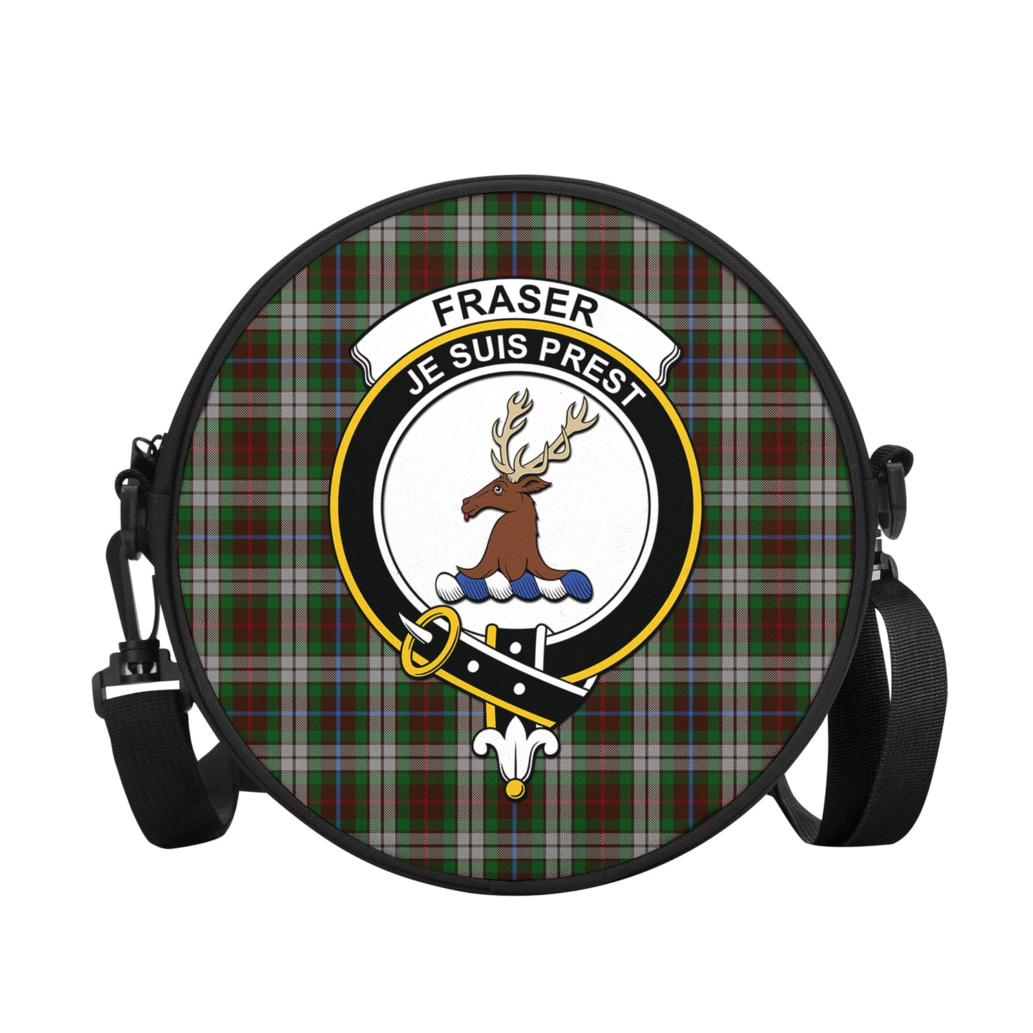 fraser-hunting-dress-tartan-round-satchel-bags-with-family-crest