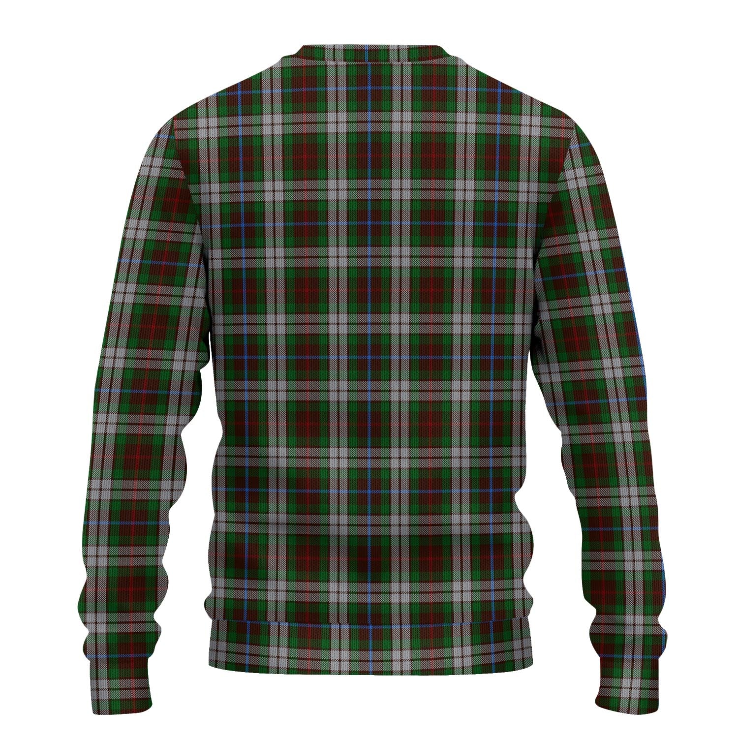 Fraser Hunting Dress Tartan Knitted Sweater with Family Crest - Tartanvibesclothing