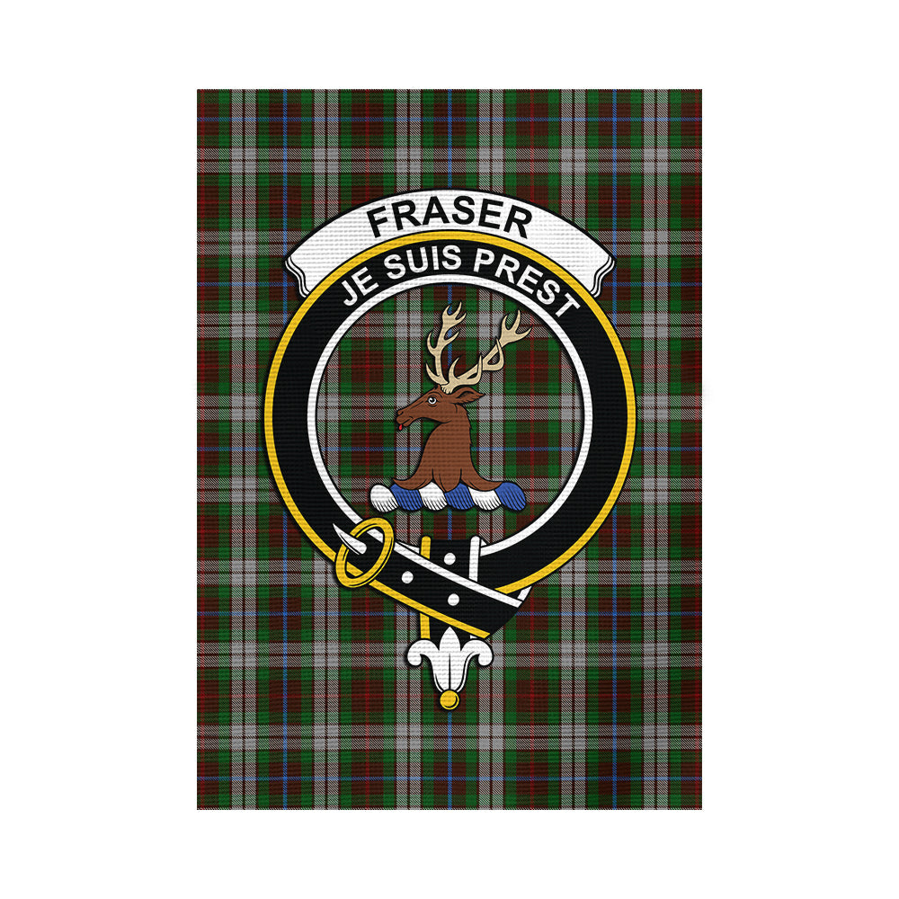 Fraser Hunting Dress Tartan Flag with Family Crest - Tartan Vibes Clothing