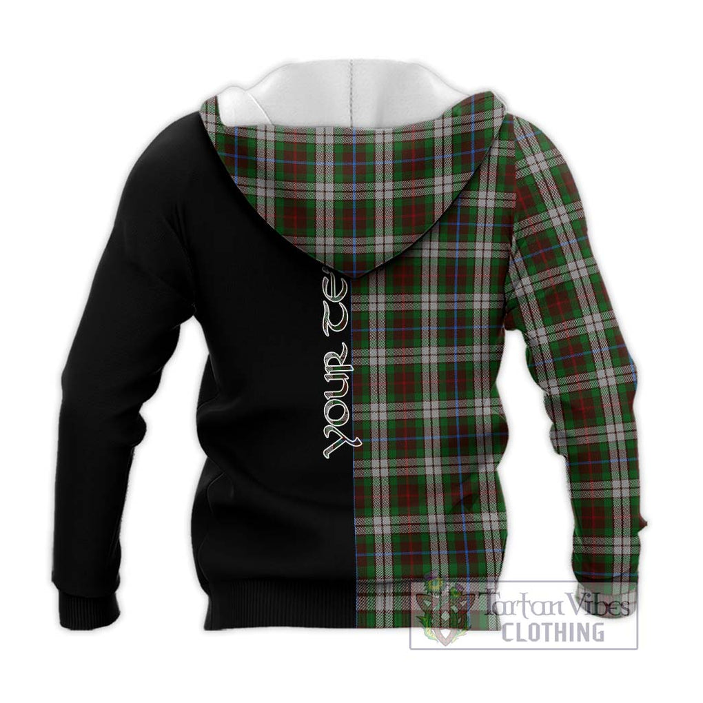 Fraser Hunting Dress Tartan Knitted Hoodie with Family Crest and Half Of Me Style - Tartanvibesclothing Shop