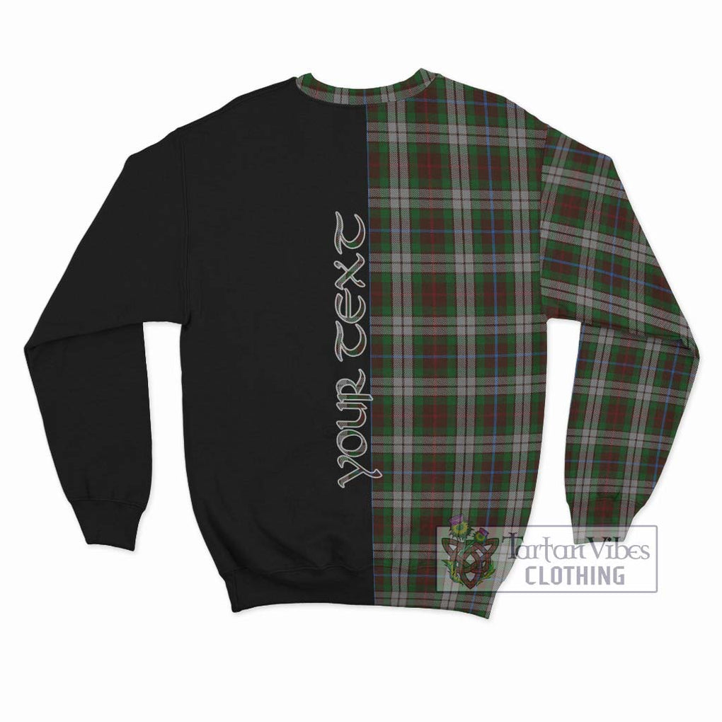 Fraser Hunting Dress Tartan Sweatshirt with Family Crest and Half Of Me Style - Tartanvibesclothing Shop