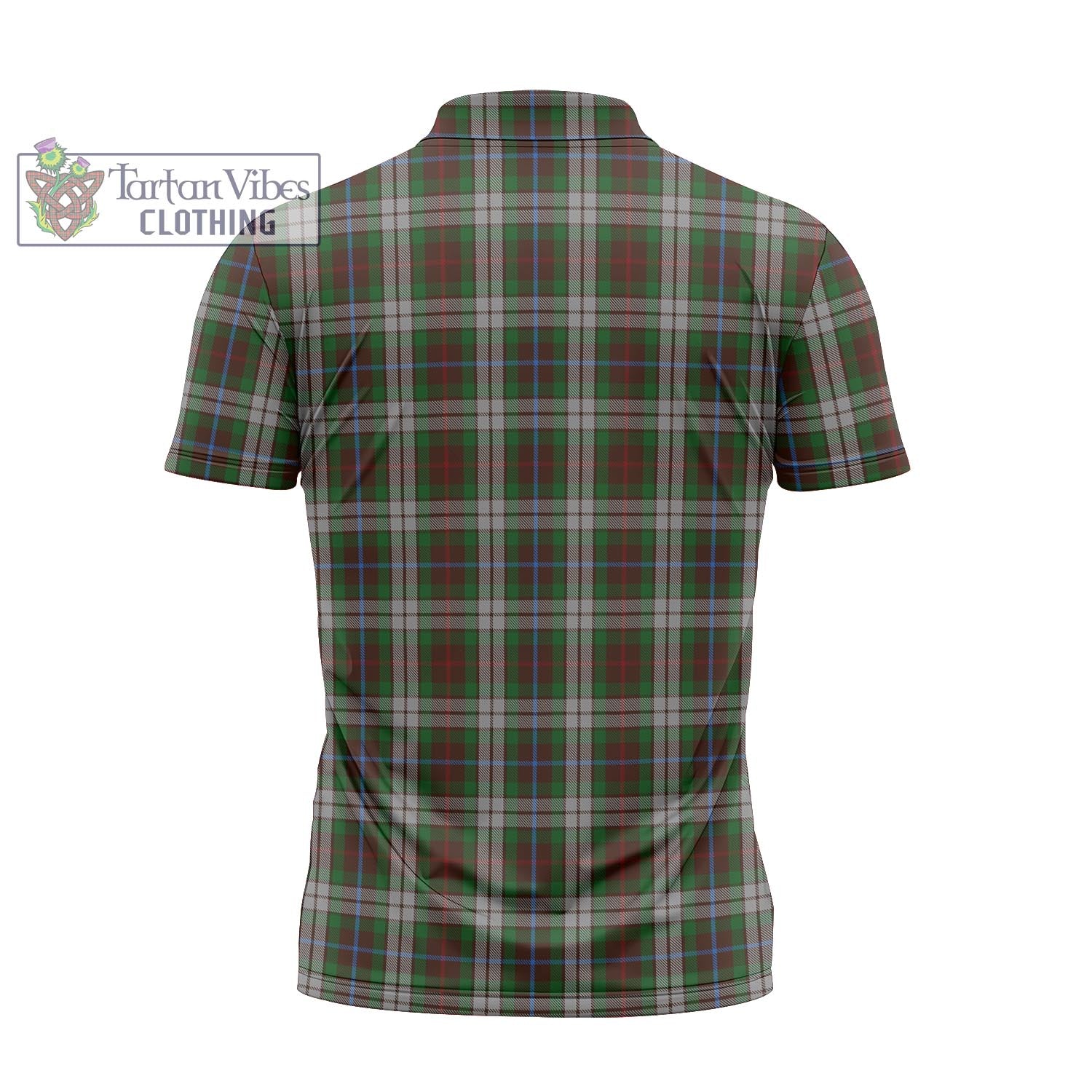 Tartan Vibes Clothing Fraser Hunting Dress Tartan Zipper Polo Shirt with Family Crest