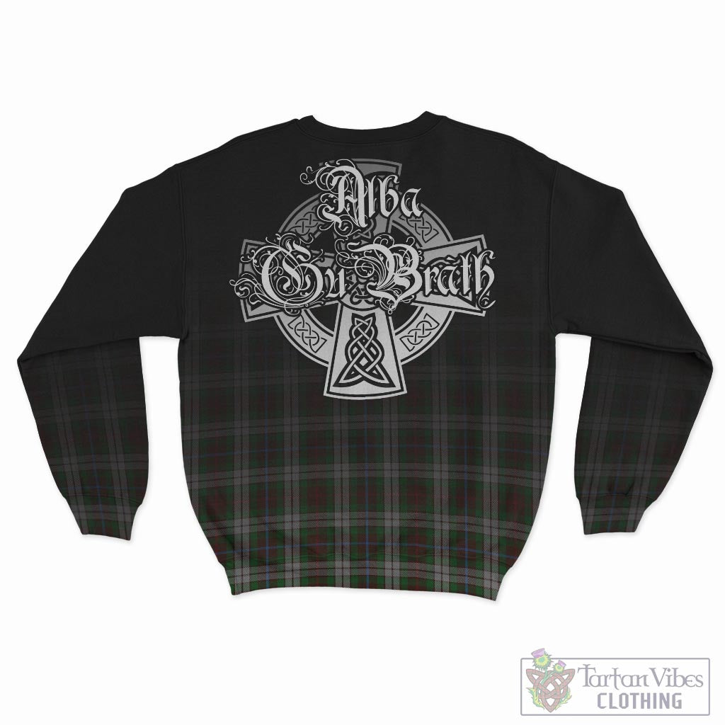 Tartan Vibes Clothing Fraser Hunting Dress Tartan Sweatshirt Featuring Alba Gu Brath Family Crest Celtic Inspired