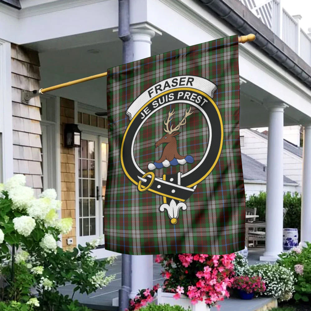 Fraser Hunting Dress Tartan Flag with Family Crest - Tartan Vibes Clothing