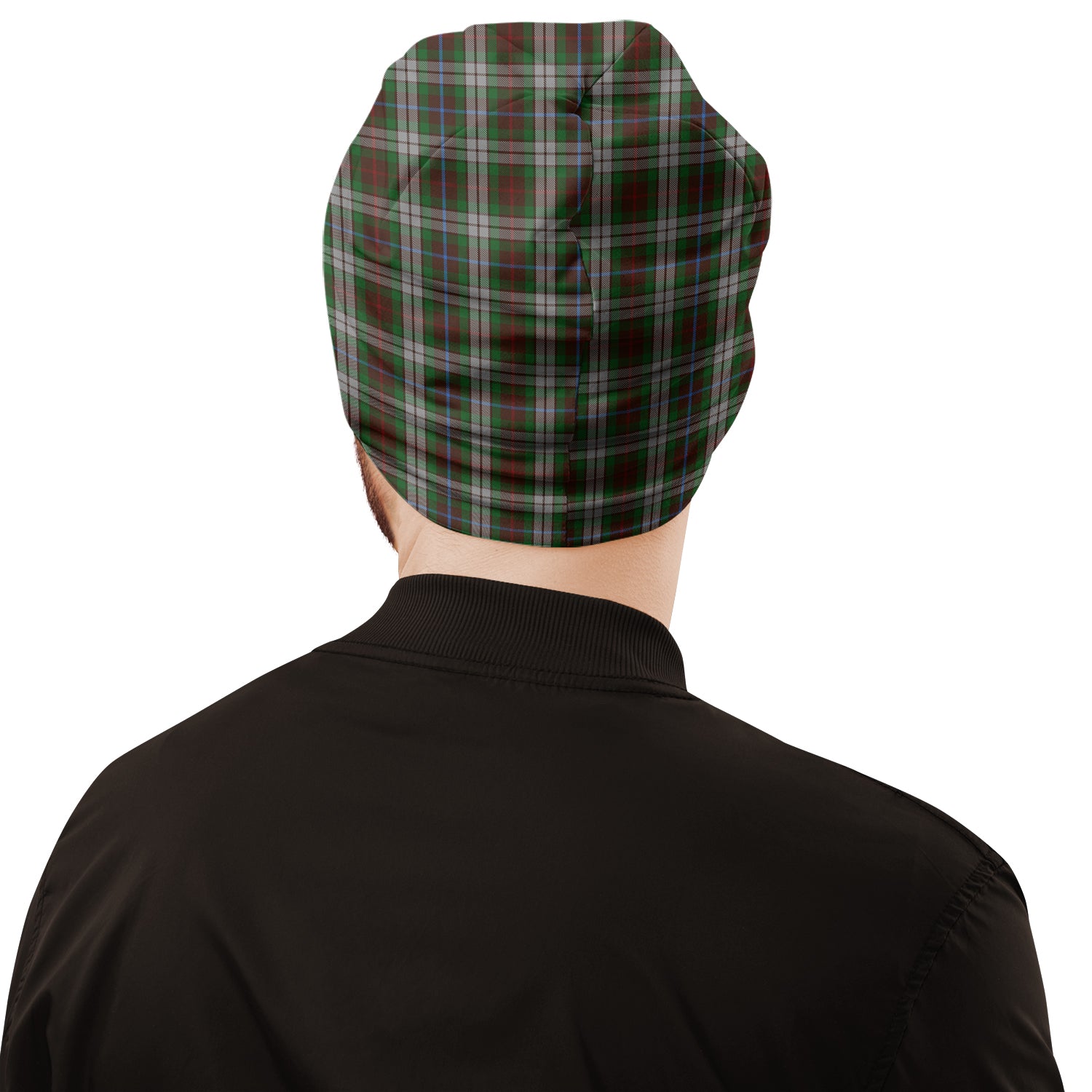 Fraser Hunting Dress Tartan Beanies Hat with Family Crest - Tartan Vibes Clothing