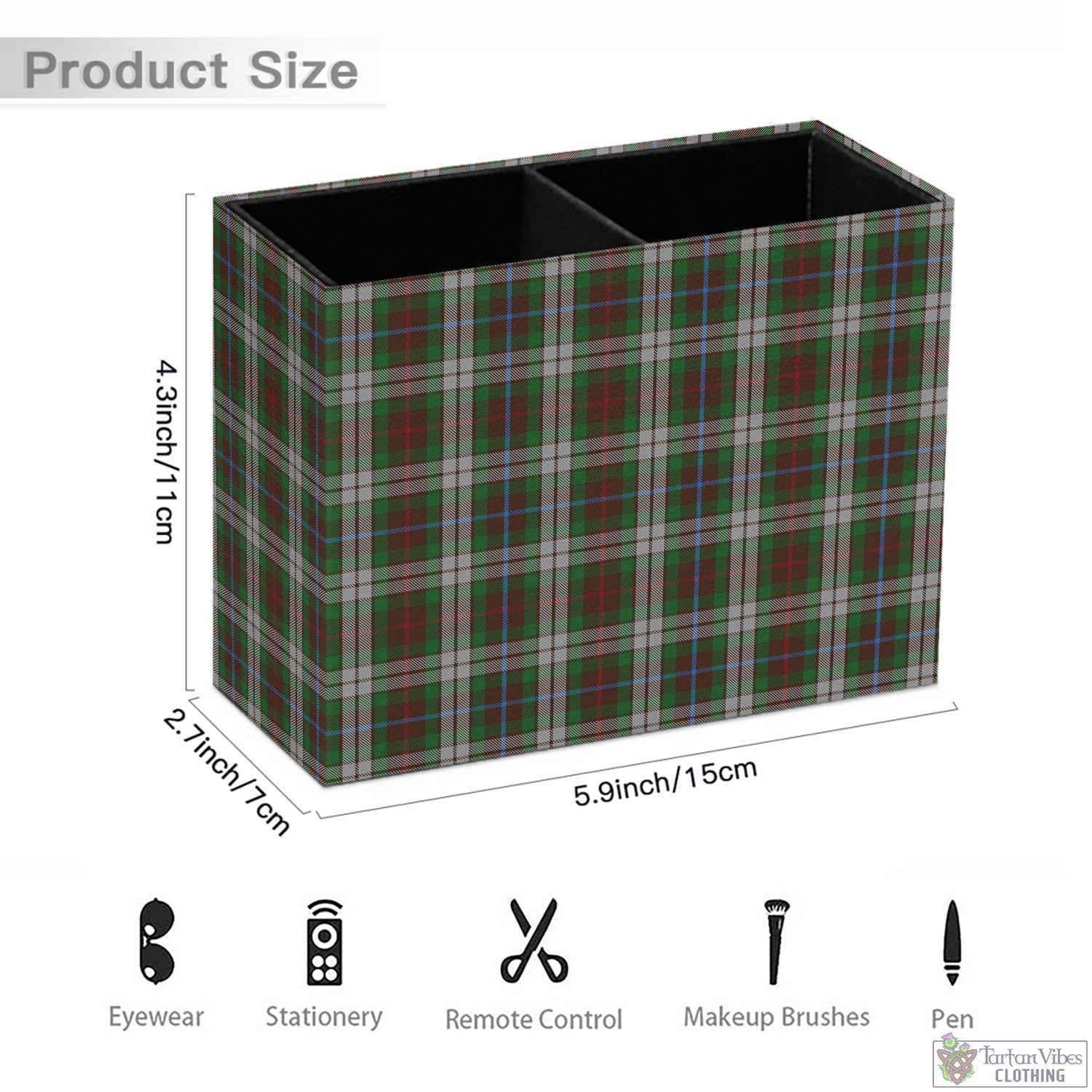 Tartan Vibes Clothing Fraser Hunting Dress Tartan Pen Holder