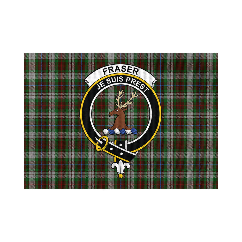 Fraser Hunting Dress Tartan Flag with Family Crest - Tartan Vibes Clothing