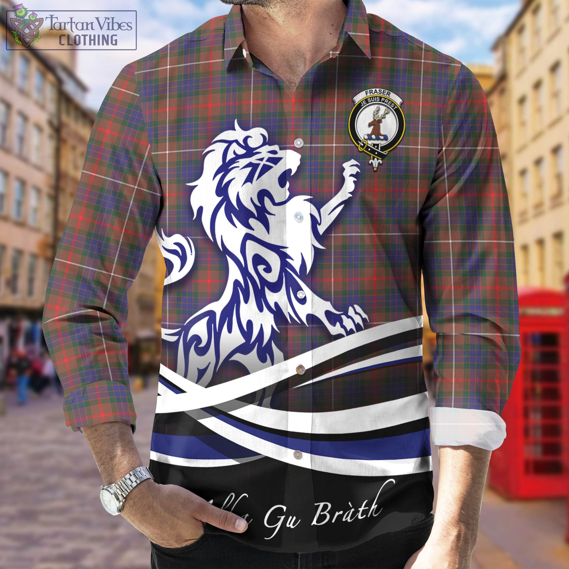 fraser-hunting-modern-tartan-long-sleeve-button-up-shirt-with-alba-gu-brath-regal-lion-emblem