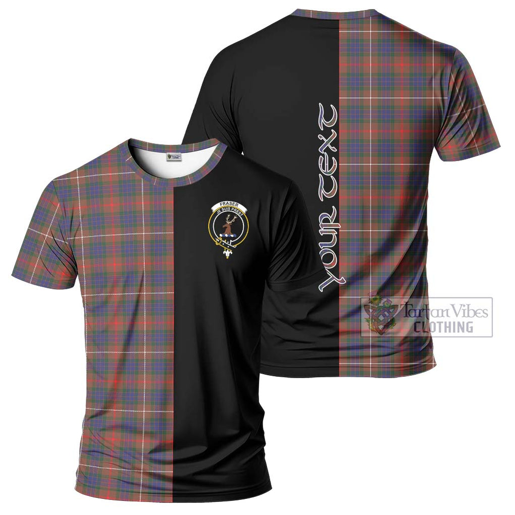 Fraser Hunting Modern Tartan T-Shirt with Family Crest and Half Of Me Style Kid's Shirt - Tartanvibesclothing Shop