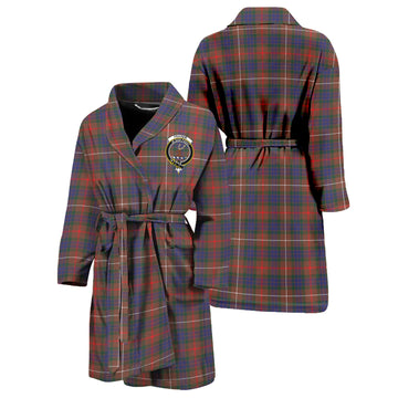 Fraser Hunting Modern Tartan Bathrobe with Family Crest