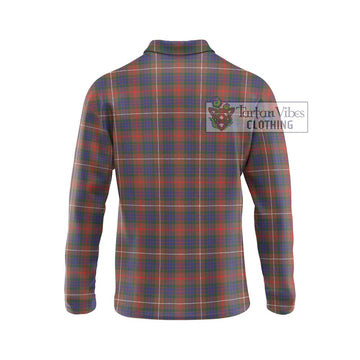 Fraser Hunting Modern Tartan Long Sleeve Polo Shirt with Family Crest DNA In Me Style