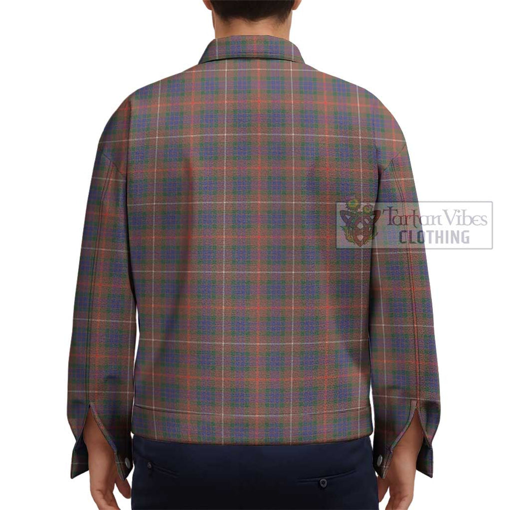 Fraser Hunting Modern Tartan Unisex Lapel Cotton Jacket - Tartan Vibes Clothing