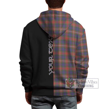 Fraser Hunting Modern Tartan Hoodie with Family Crest and Half Of Me Style