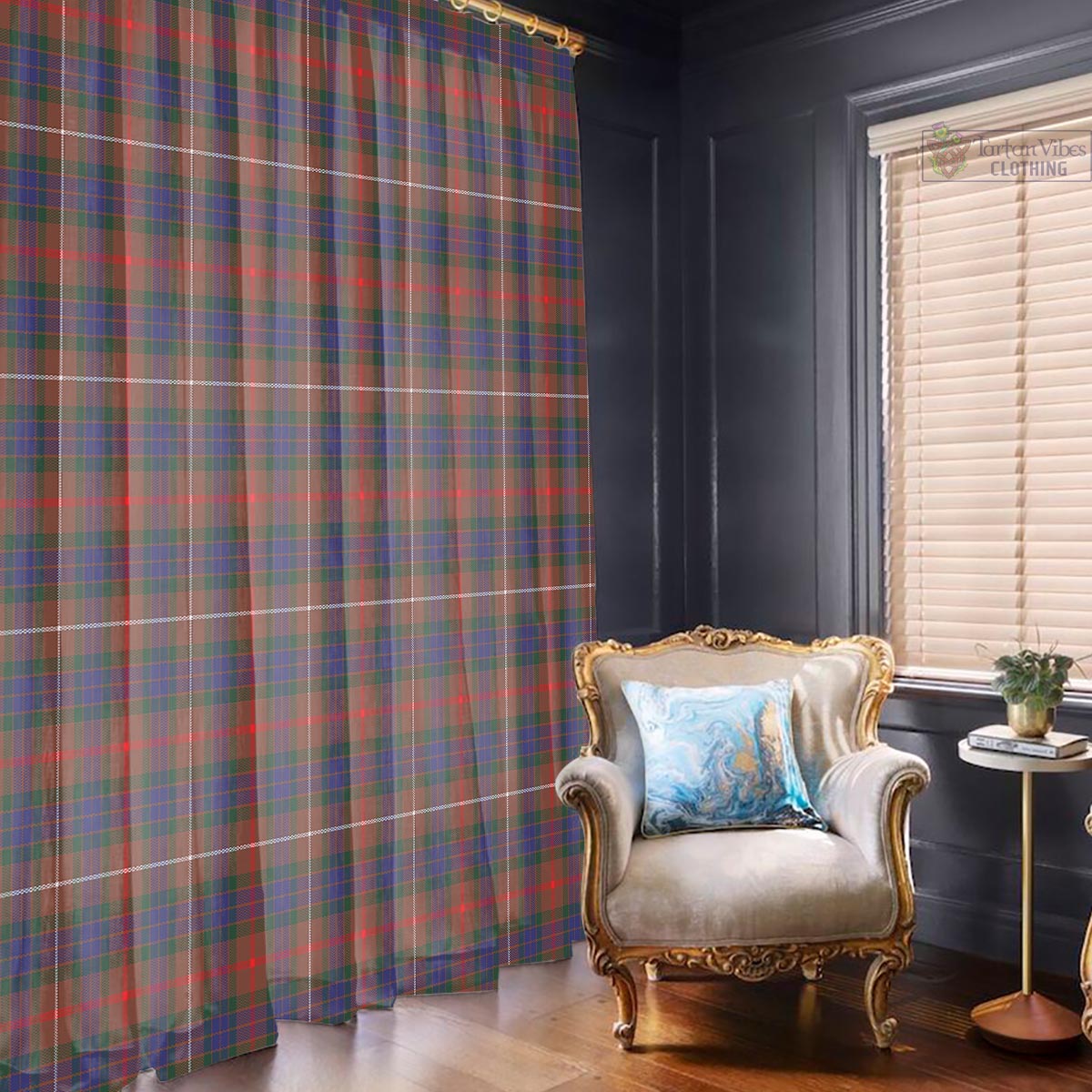 Fraser Hunting Modern Tartan Window Curtain