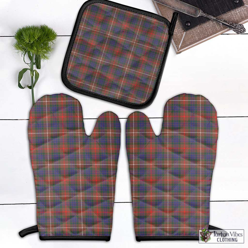 Fraser Hunting Modern Tartan Combo Oven Mitt & Pot-Holder Combo 1 Oven Mitt & 1 Pot-Holder Black - Tartan Vibes Clothing