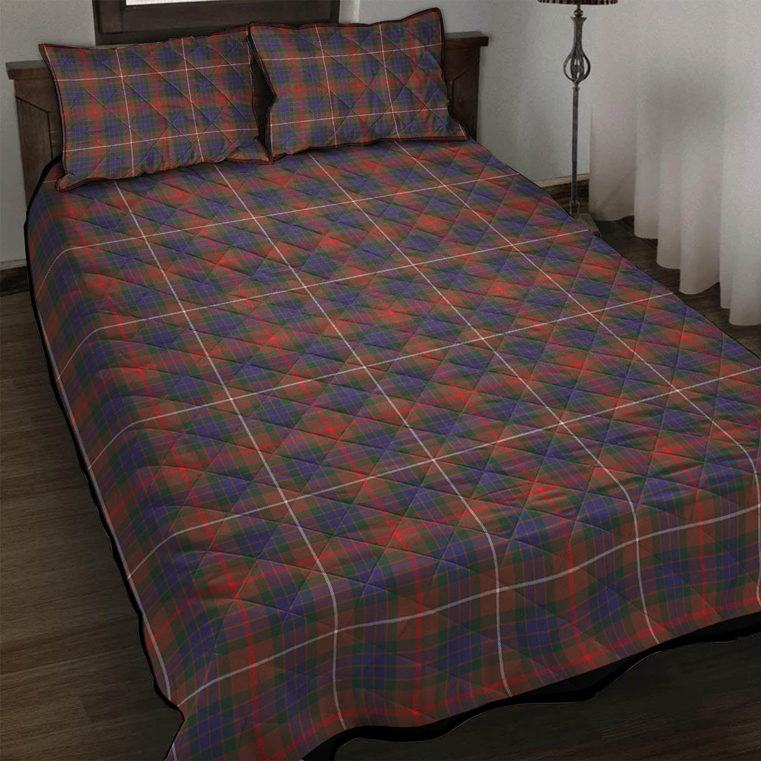 Fraser Hunting Modern Tartan Quilt Bed Set - Tartanvibesclothing