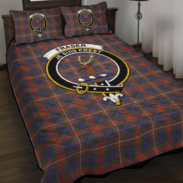 Fraser Hunting Modern Tartan Quilt Bed Set with Family Crest