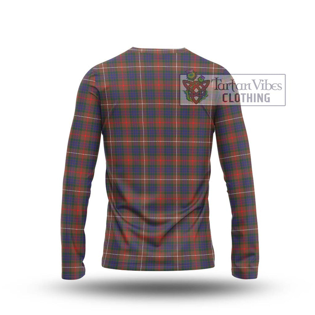 Fraser Hunting Modern Tartan Long Sleeve T-Shirt with Family Crest DNA In Me Style - Tartanvibesclothing Shop