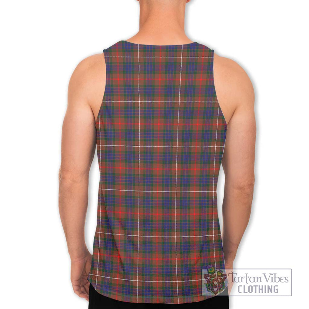 Fraser Hunting Modern Tartan Men's Tank Top with Family Crest DNA In Me Style - Tartanvibesclothing Shop