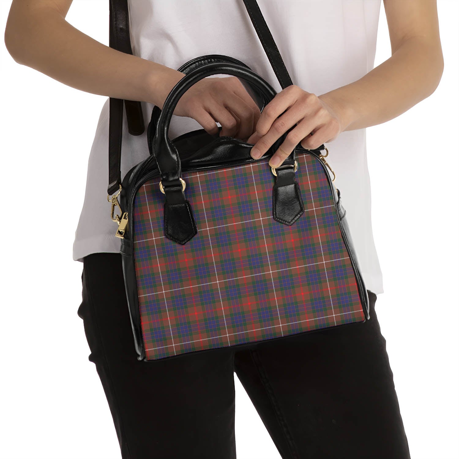 Fraser Hunting Modern Tartan Shoulder Handbags - Tartanvibesclothing