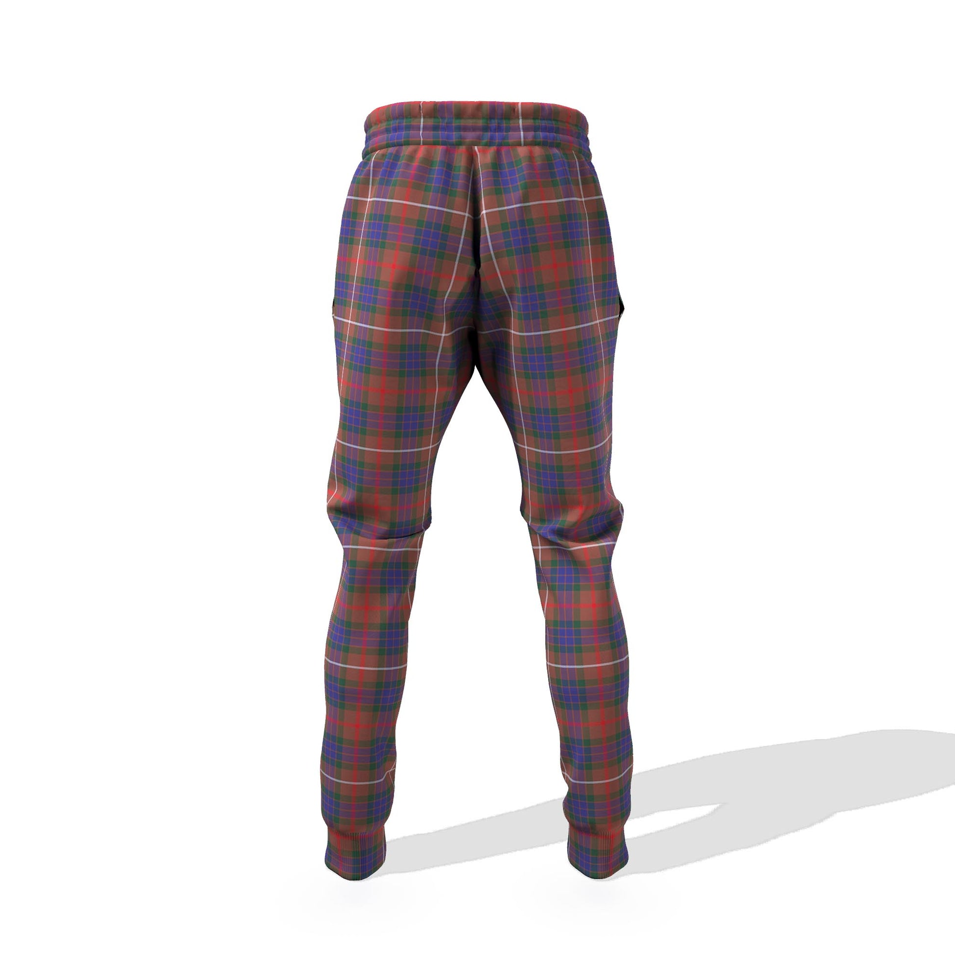 Fraser Hunting Modern Tartan Joggers Pants with Family Crest - Tartanvibesclothing