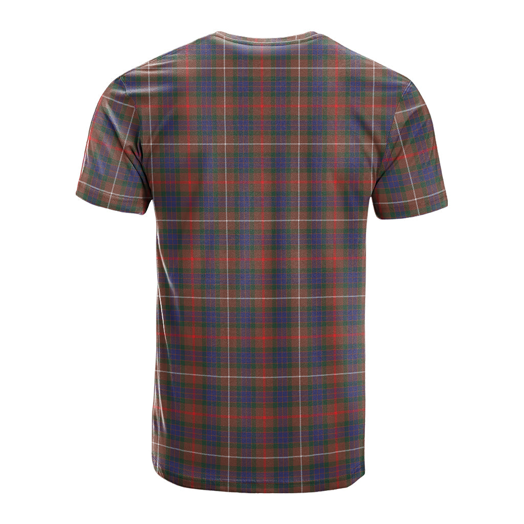 Fraser Hunting Modern Tartan T-Shirt with Family Crest - Tartan Vibes Clothing