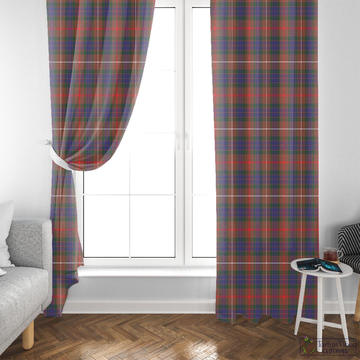 Fraser Hunting Modern Tartan Window Curtain