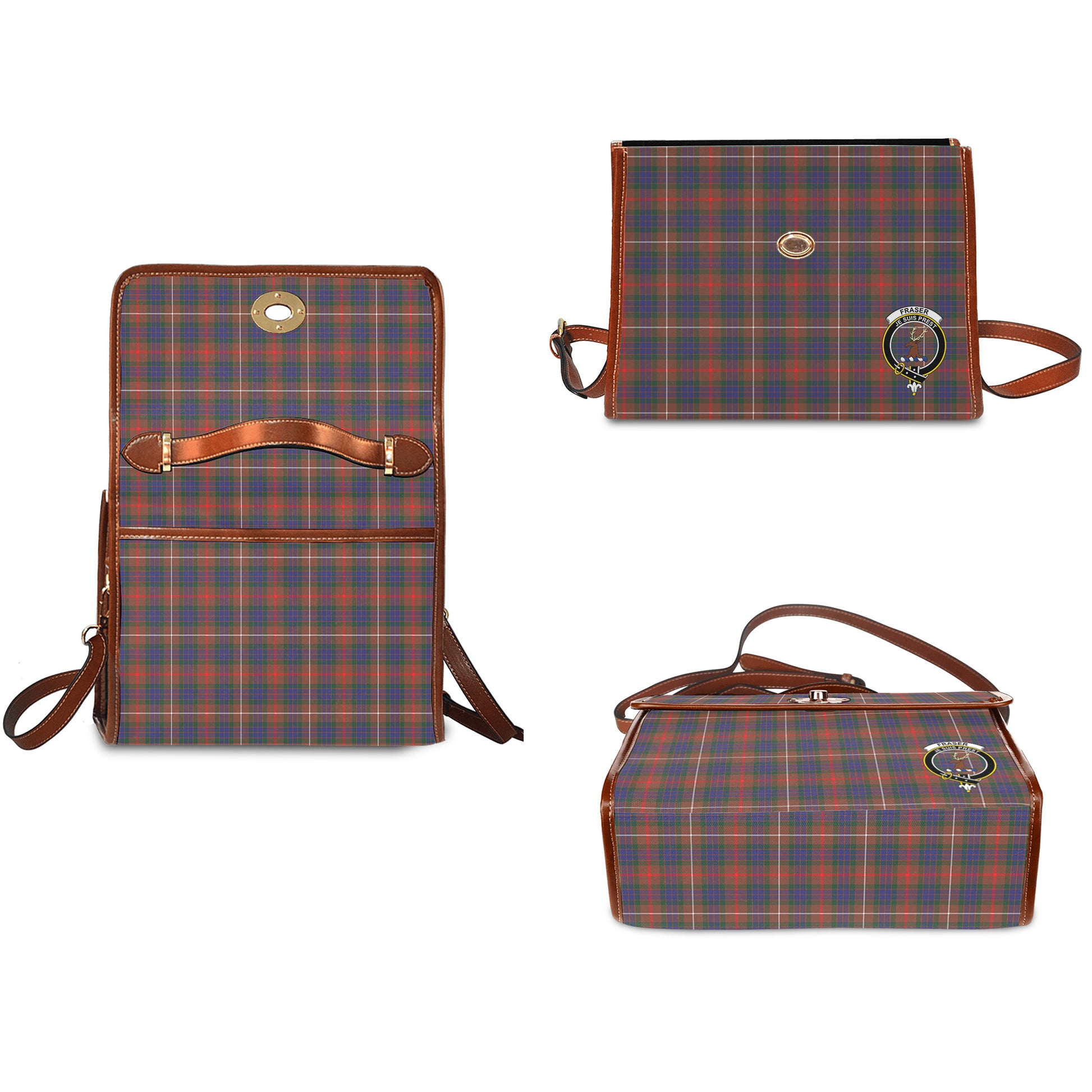 fraser-hunting-modern-tartan-leather-strap-waterproof-canvas-bag-with-family-crest