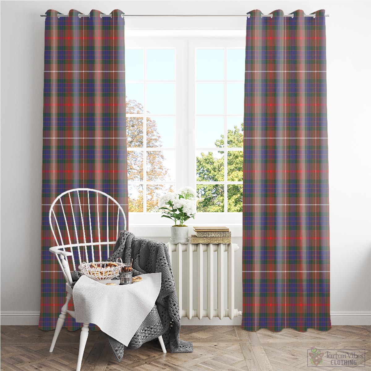 Fraser Hunting Modern Tartan Window Curtain