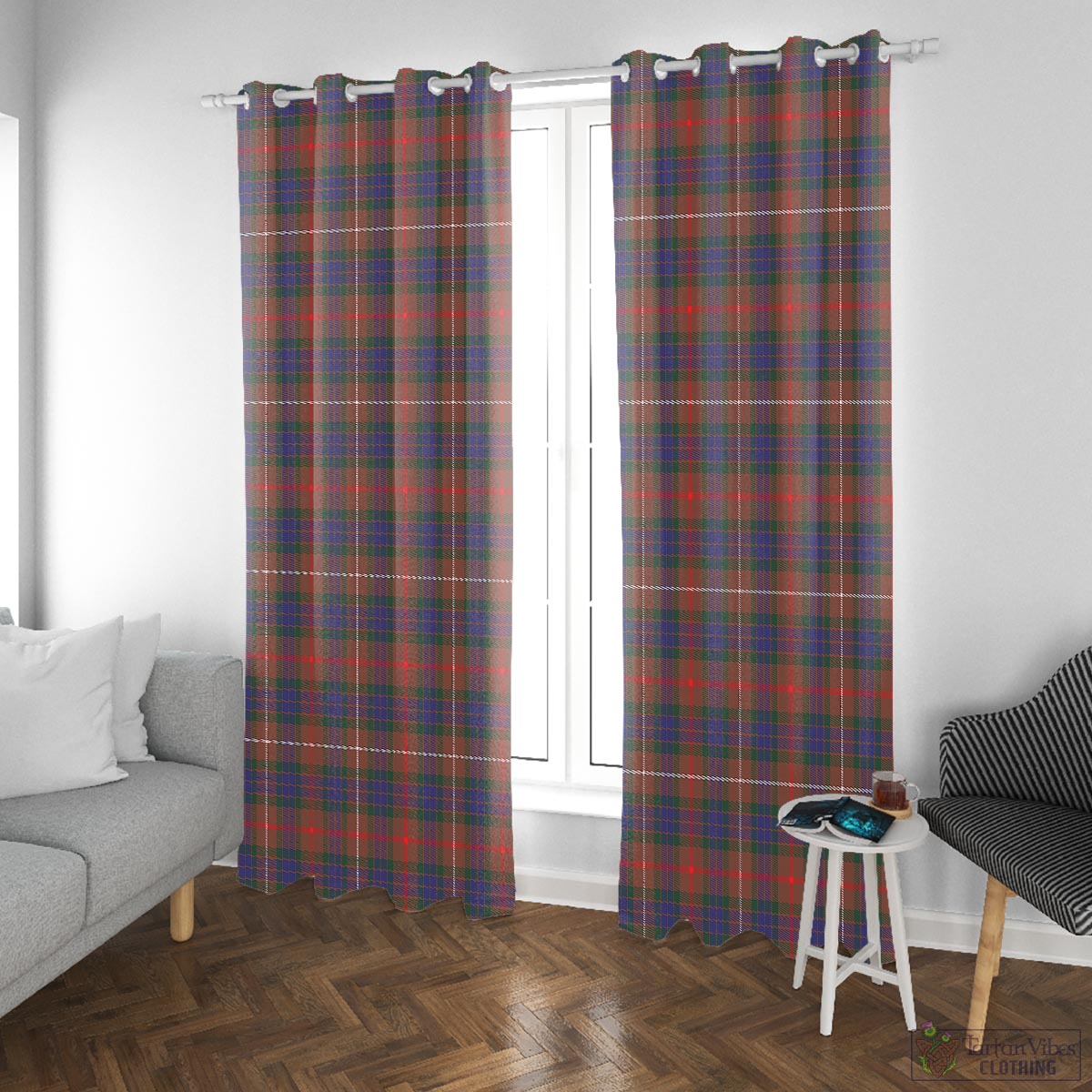 Fraser Hunting Modern Tartan Window Curtain