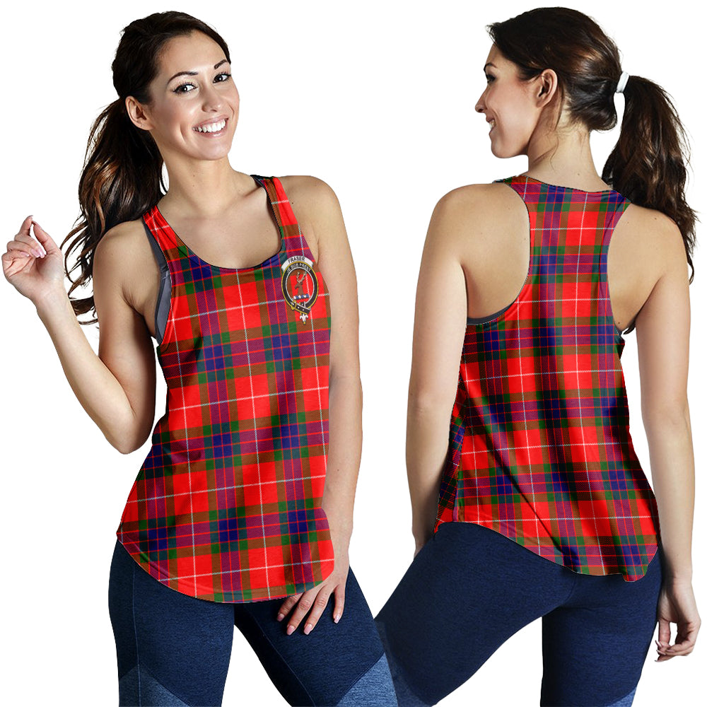 fraser-modern-tartan-women-racerback-tanks-with-family-crest