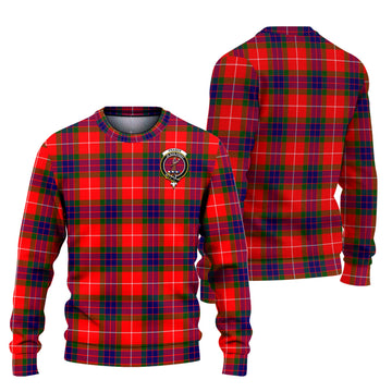 Fraser Modern Tartan Ugly Sweater with Family Crest