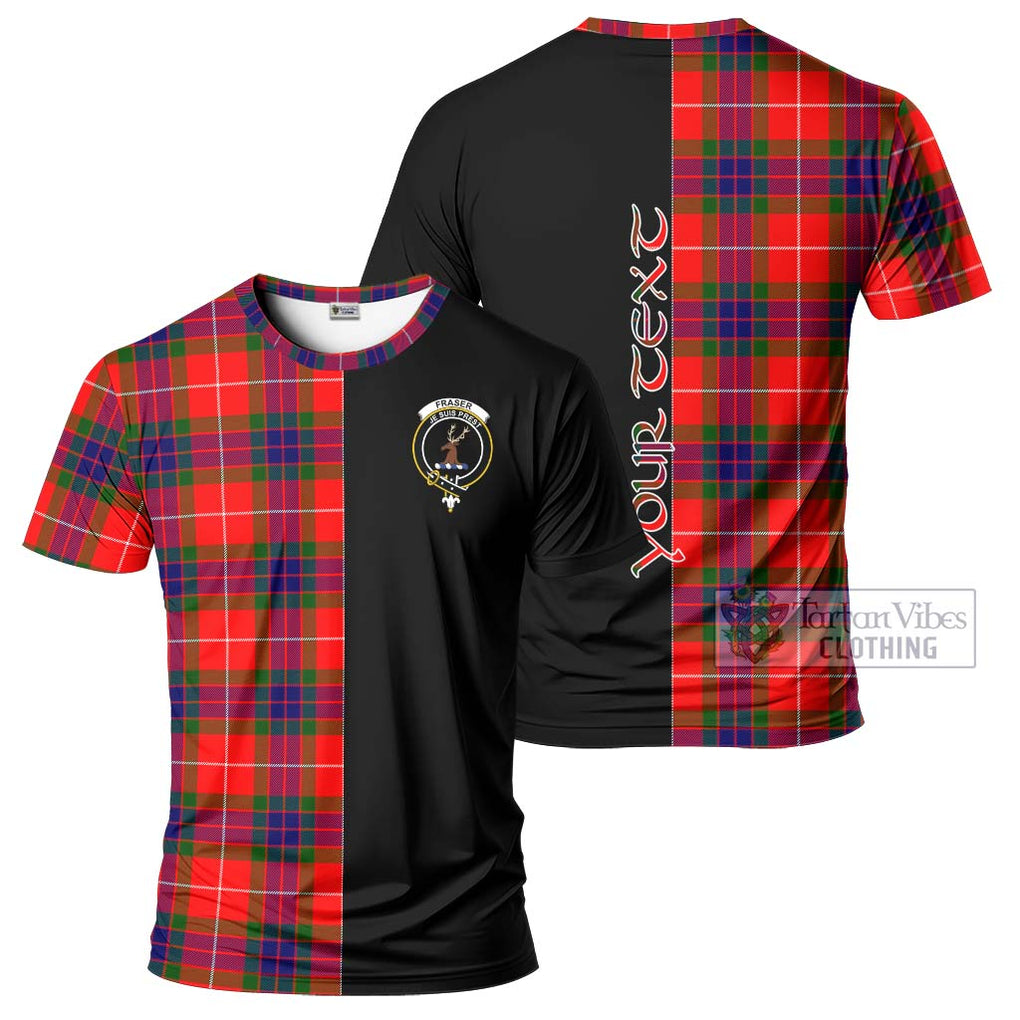 Fraser Modern Tartan T-Shirt with Family Crest and Half Of Me Style Kid's Shirt - Tartanvibesclothing Shop