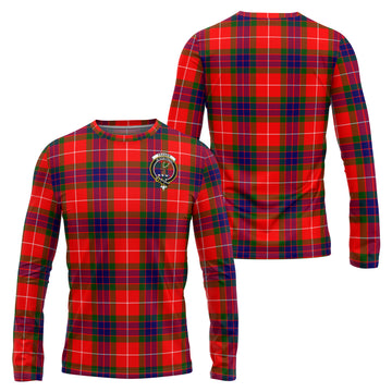 Fraser Modern Tartan Long Sleeve T-Shirt with Family Crest