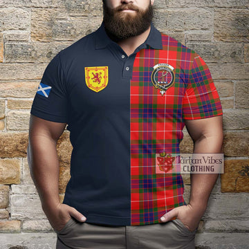 Fraser Modern Tartan Polo Shirt Alba with Scottish Lion Royal Arm Half Style