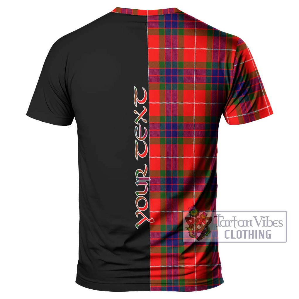 Fraser Modern Tartan T-Shirt with Family Crest and Half Of Me Style - Tartanvibesclothing Shop