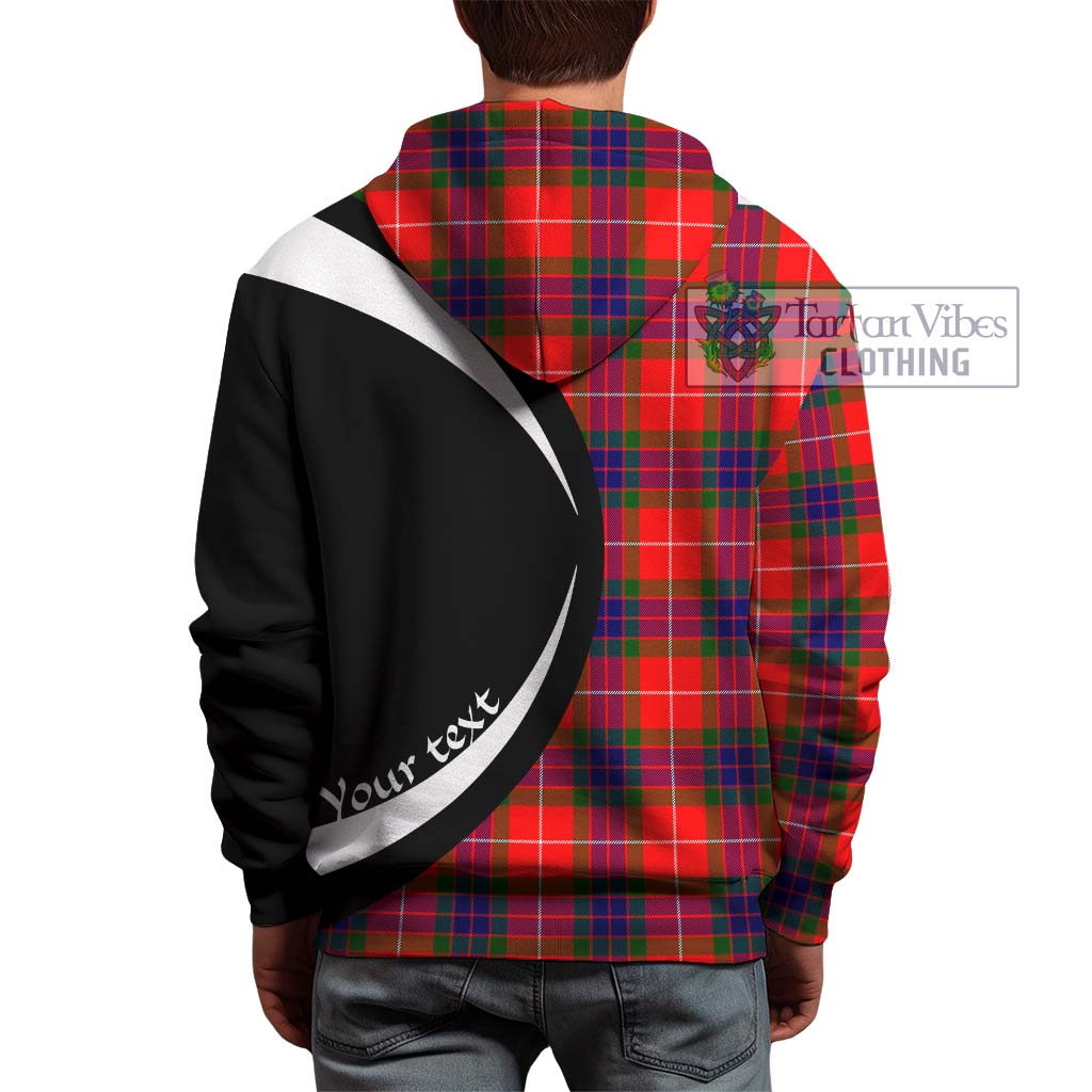 Tartan Vibes Clothing Fraser Modern Tartan Hoodie with Family Crest Circle Style