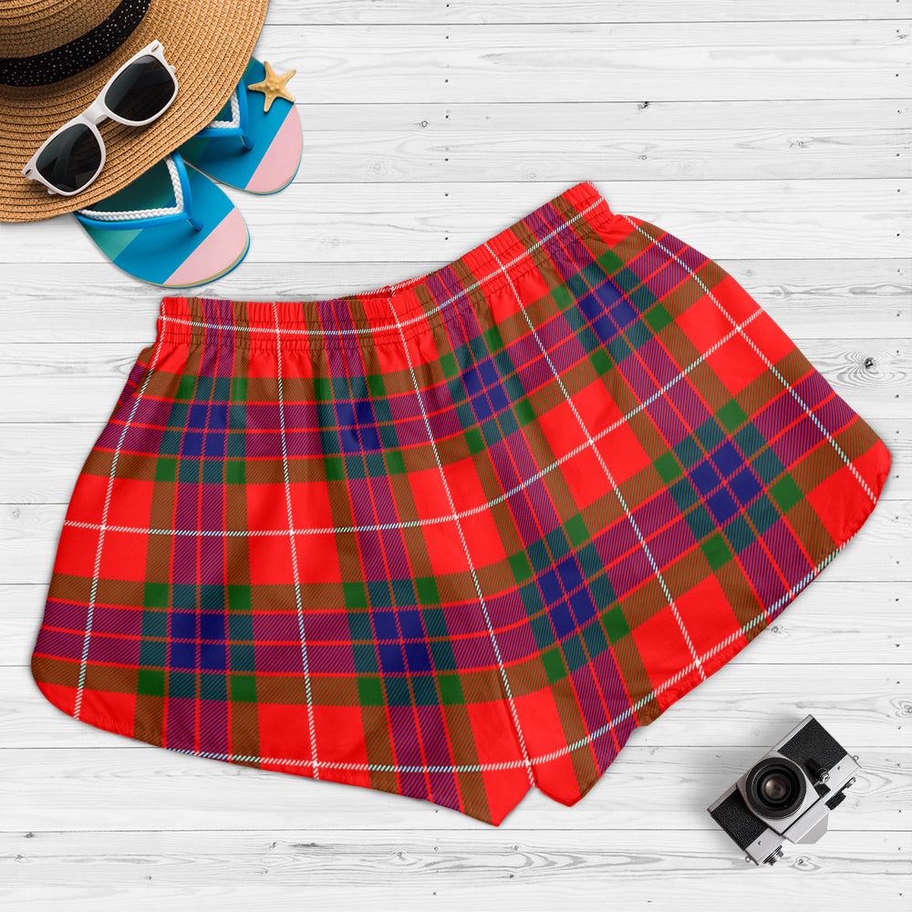 fraser-modern-tartan-womens-shorts-with-family-crest