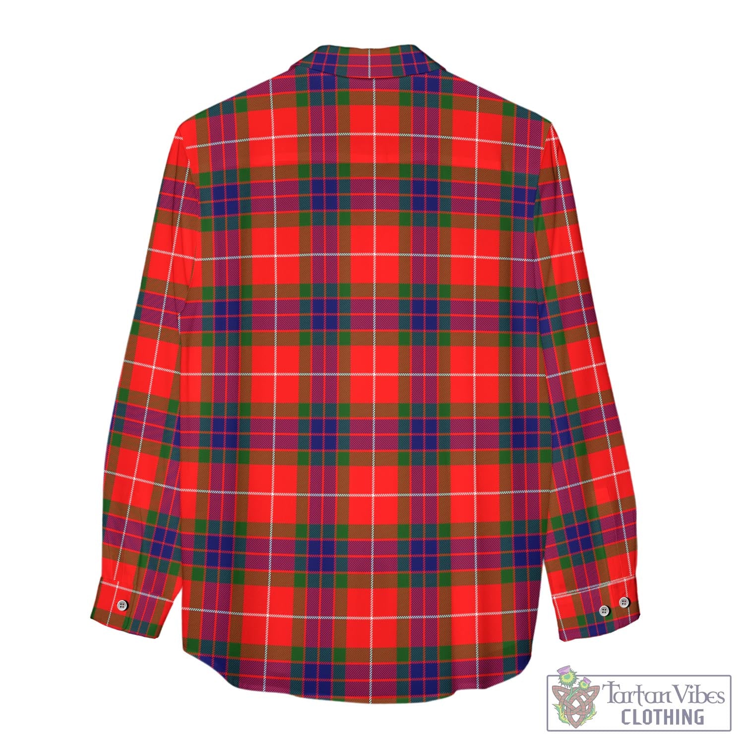 Tartan Vibes Clothing Fraser Modern Tartan Womens Casual Shirt with Family Crest