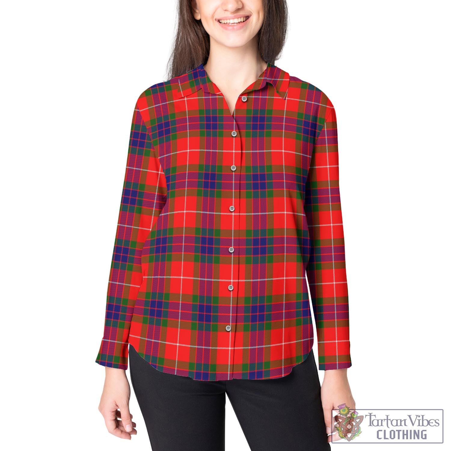 Fraser Modern Tartan Womens Casual Shirt